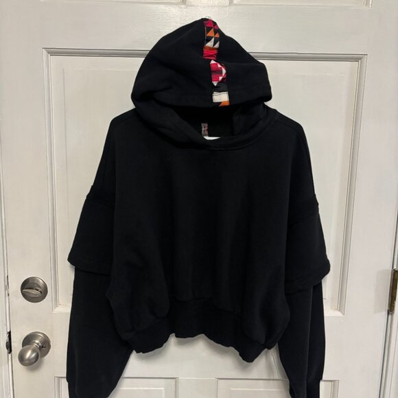 FP Movement by Free People Black and Pink Hoodie. Size M. NWT - Picture 9 of 10